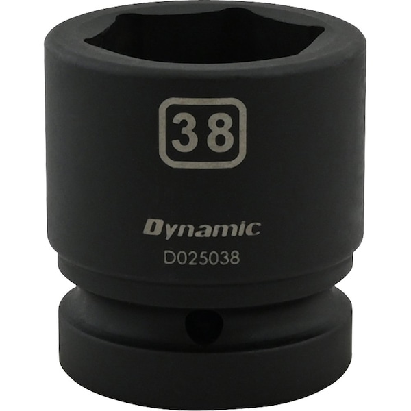 1" Drive Standard Socket, Black Phosphate, Tools 38MM X 1" Drive, 6 Point Standard Length